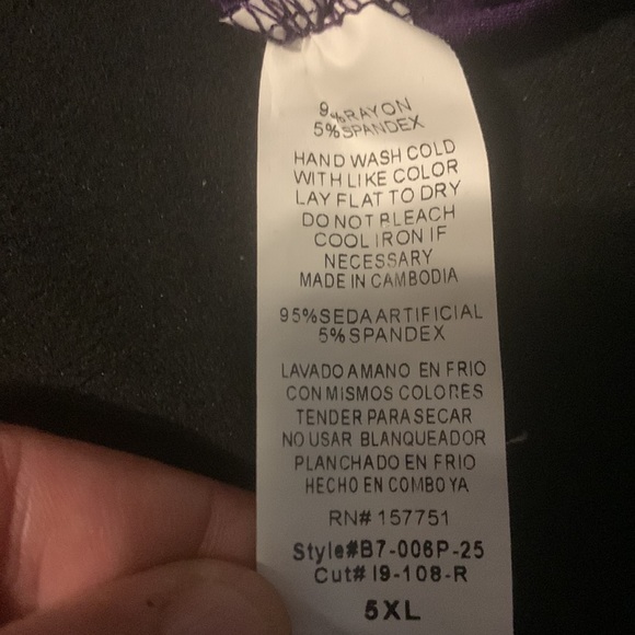 Plus size purple shirt 😍NWT - Picture 5 of 5